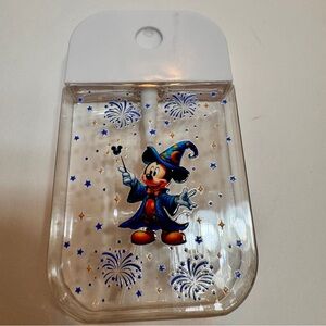 Handmade hand sanitizer spray bottle featuring Sorcerer Mickey Mouse